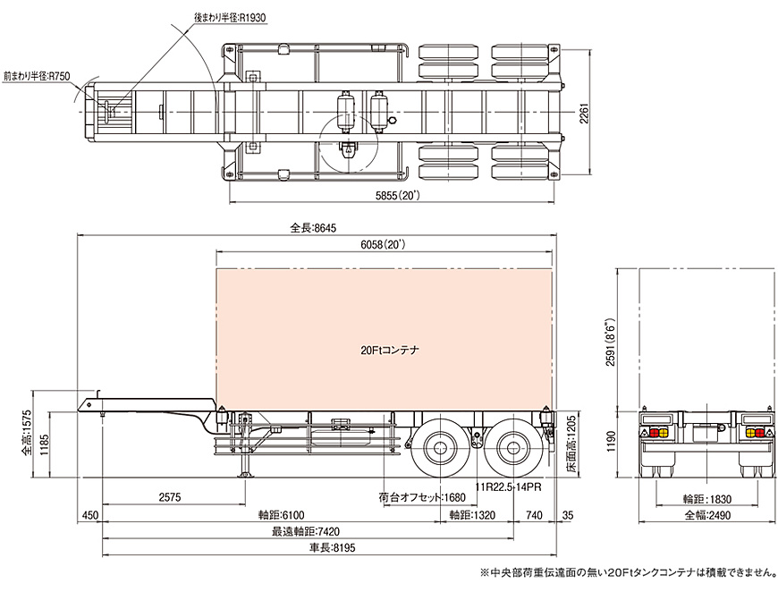 20ft 基準内